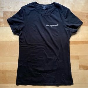 Valfre Not Impressed Black T-shirt